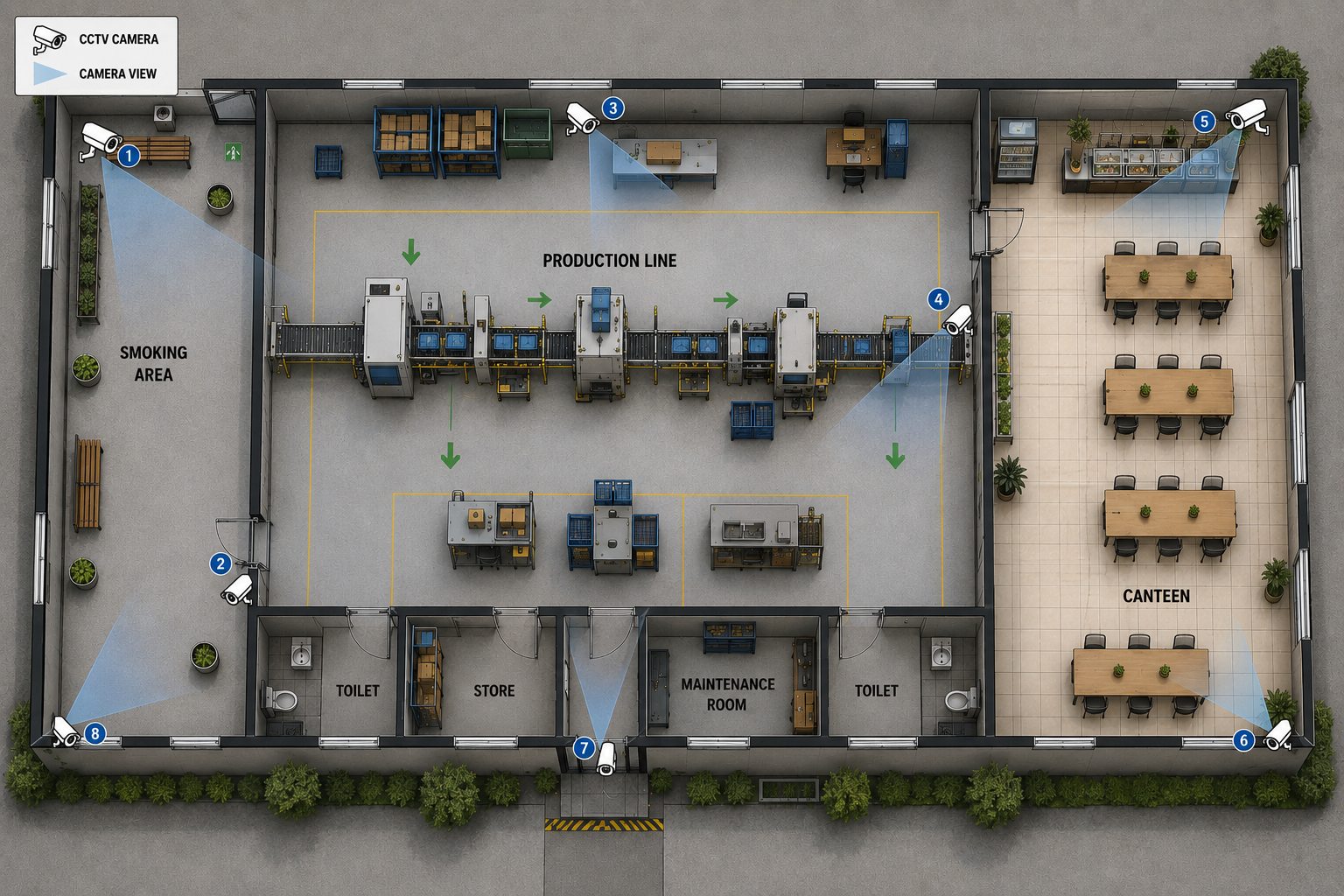 Factory floor plan
